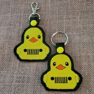 Jeep Duck Key Chain Or Snap Tab Handmade